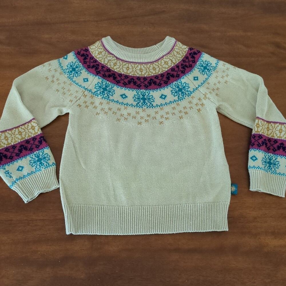 Disney store  Girls Frozen long sleeve pullover Sweater size 4T GUC